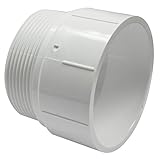 Canplas 192873 PVC DWV Male Adapter, 3-Inch, White [並行輸入品]