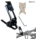 MOUTIK バイク スマホホルダー 自転車 ハンドルバー マウント固定 アルミ製 耐久 操作便利iphone 7 6s plus 6 5s/Galaxy S7 S6/Xperia Z5Z4Z3/ナビ等用