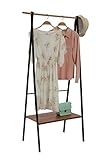 Home-Like ハンガーラック　コートハンガー コートラック ボード1枚付き  ブティックハンガー ディスプレイ アイアン インダストリアル アイアン スタンド ハンガースタンド 衣類収納 玄関収納 リビング 寝室 オフィス 省スペース