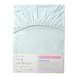 東京西川 ベビーパフ機能シリーズ ラ・モルフェ® 二重ガーゼラップシーツ 70cm×120cm ブルー LDA3503510-B