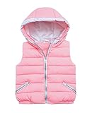 Mycu ベストコート 子供服 ベビー服 女の子 赤ちゃん服 春秋冬季 フード付き アウター 厚手 暖かい 上着 無地