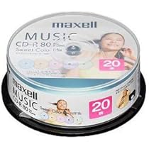 Amazon | CDRA80PSM.20SP | マクセル 音楽用CD-R 80分 20枚