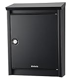 brabantia (ブラバンシア) B110 郵便ポスト 北欧 おしゃれ 壁掛けタイプ 鍵付き ポスト 郵便受け ブラック