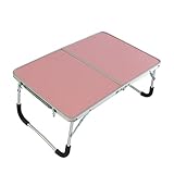折りたたみ テーブル ミニテーブル 軽量 アルミ製 (ピンク)