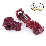 Hilitchi 50pcs 22-18 Gauge Quick Splice Wire Insulated Terminals Wire Connectors [並行輸入品]