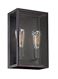Eurofase 25603 Retto 2-Light Outdoor Sconce, Bronze [並行輸入品]