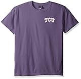 NCAA TCU Horned Frogs状態野球レース半袖Tシャツ、ミディアム、グレープ