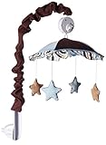 GEENNY Musical Mobile, Brown/Blue Star and Moon by GEENNY