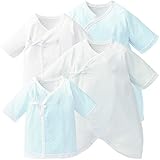 赤ちゃん本舗　はじめての肌着４点セット　サックス　日本製