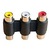 PULABO 変換プラグ AV端子中継プラグ 3ピン⇔3ピン延長 斬新デザイン 品質改善