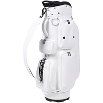 ゴルフ スタンドキャディバッグ ブラック×ホワイト Black &White ゴルフバック キャディバッグ ブラックホワイト