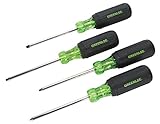 Greenlee 0353-01C Screwdriver Set, Square-Recess Tip, 4 Piece [並行輸入品]