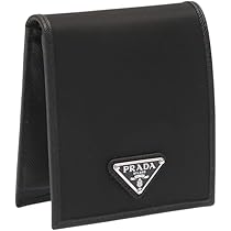 PRADA ブラックナイロン二つ折り財布 PRADA プラダ 財布 レディース メンズ ブランド 二つ折り財布