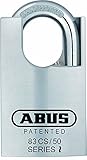 ABUS 83CS/50-300 S2 Schlage 50mm Rekeyable Padlock All Weather Solid Brass Chrome Plated Body, 1-Inc