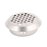 uxcell　エアベント　エア換気　シルバートーン　丸形　キャビネット用　金属　35mm対応