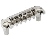 Musiclily Pro 10.5mm バダスタイプ ラップアラウンドブリッジ LPエレキギター用、ニッケル