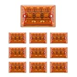 Takenous 竹村商会 led サイドマーカー ダウンライト マーカーランプ 12v 10個入り 軽トラ (アンバー)