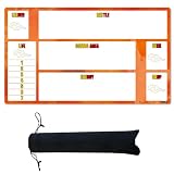 トレカ天国 dbfw プレイマット 分かりやすい ガイド枠付き ハーフ 一人用 35×60cm ケース付き マウスパッド