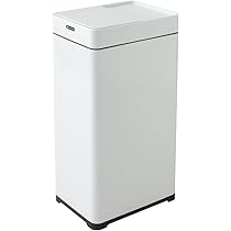 SONGMICS ゴミ箱 自動開閉 オゾン脱臭 50L  ホワイト Amazon｜SONGMICS ゴミ箱 自動開閉 消臭 50L大容量 キッチン