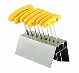 Wiha 33484 T-Handle Set, 1/8 to 3/8-Inch, With Metal Stand, 8-Piece Set by Wiha