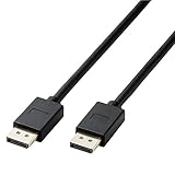 エレコム ディスプレイポートケーブル 1.0m CAC-DP1410BK2 ver1.4対応 8K映像出力 ブラック
