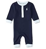 (ポロ ラルフローレン) POLO RALPH LAUREN コットンヘンリーカバーオール（ネイビー）＜6mos＞（70cm） [並行輸入品]