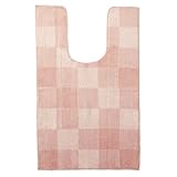 [ベルメゾン] トイレファブリック トイレマット ワイド ロング すべりにくい ピンク トイレマット 約幅120×75cm