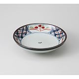 染錦間取花 7.0うどん皿 [ 21 x 5.7cm 715g ] 【 麺皿 】 【 料亭 旅館 和食器 パスタ 飲食店 業務用 】