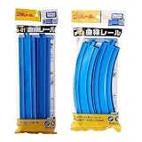 プラレール 直線レール 1袋 4本入 R-01 ＋ 曲線レール 1袋 4本入 R-03 セット
