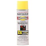 Rust-Oleum 266577 15 oz Professional 2X Marking Spray Paint, High Visibility Yellow [並行輸入品]