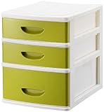 シェルタ 浅2深1段卓上チェスト リーフグリーン SC-AF21LG