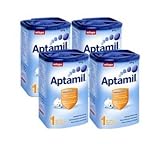 [4箱セット] Aptamil(アプタミル) 1段階(Step1) 800 g (0ヶ月〜6ヶ月)(並行輸入品)／配送後4~6日でお届け