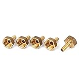 uxcell　ボールバルブ　水管　フルポート　真鍮　 8mmホース口　2ウェイレバーハンドル