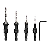 B Blesiya 六角シャンク カウンターシンク　ドリルビット　4個　ホールソー　電動工具パーツ