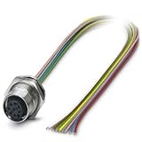Phoenix Contact M12埋込型コネクタ 個別リッツ線付 0.5M 1419690
