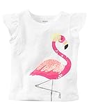 カーターズ Carter's Tシャツ Flutter-Sleeve Sequin Flamingo Tee 24M (83-86cm)