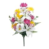 日本ビダヤコム ALLSEASON'SFLOWER 盆花ブッシュ(特大) F3582 ミックス