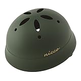 クミカ工業 Nicco ヘルメット ルシック/KM002L/ベビー用/47-52cm/CE/日本製/ハードシェル マットグリーン (頭囲 47cm~52cm)