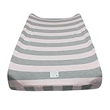 Burt's Bees Baby Bold Stripe Organic Changing Pad Cover, Blossom by Burt's Bees Baby
