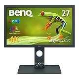 BenQ SW271C カラーマネジメントモニター (27インチ/4K UHD/HDR10/HLG/IPS/AdobeRGB 99%/USB Type-C(60W給電)/HWキャリブレーション/映像編集/ムラ補正/遮光フード/OSDコントローラー/写真編集用)