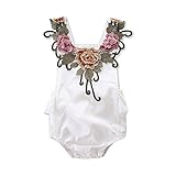 Tovadoo ベビー　ロンパース　ノースリーブ　花柄　夏　コットンブレンド　お姫様　可愛い　おしゃれ　遊園地　室内　結婚式 パーティー　出産祝い　新生児　女の子