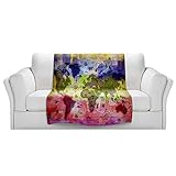 ブランケットウルトラソフトFuzzy 4サイズ！DIANOCHEデザインからby Angelina Vick WhimsicalワールドマップVIホームDecor Unique Designer芸術的