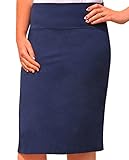 女性用ひざ下ライクラストレッチペンシルスカート US サイズ: 22 カラー: ブルー