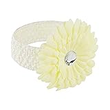 Baby Girls Cream Flower With Sequin Centre Headband 0-12 Months by Headbands