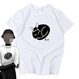 [Allendo] にじさんじ バーチャル YouTuber VTuber 周辺 叶 Tシャツ 半袖 夏服 日常服 部屋着 記念シャツ 無地 軽い 綿 柔らかい 通気性 スポーツ 快適 記念シャツ アニメ プレゼント (2XL)