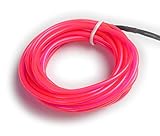 光る ELワイヤー 単品 直径3.2mm 3m ピンク [ ELチューブ 照明 エレクトロルミネッセンス 衣装 EDM ネオンワイヤー]