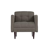 arne ソファー 1人掛け 1人用 肘付き 布張り ファブリック リビング クレープ 1P グレー