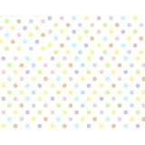 SheetWorld PC-W606 PC-W606 Fitted Portable / Mini Crib Sheet - Pastel Colorful Polka Dots Woven - Ma