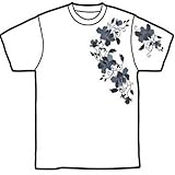 和柄Tシャツ唐草 白 LL