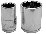 K-T Industries 0-4028 1/2 Drive x 7/8 12-Point Regular Socket [並行輸入品]
